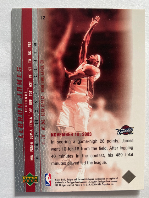 LeBron James Phenomenal Beginning #12