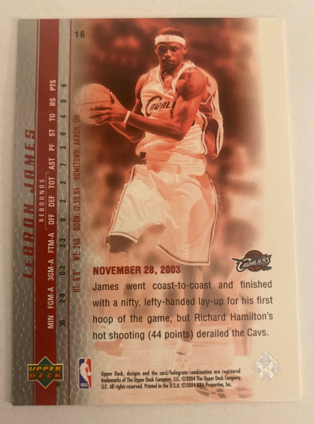 LeBron James Phenomenal Beginning #16