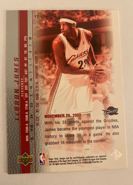 LeBron James Phenomenal Beginning #17