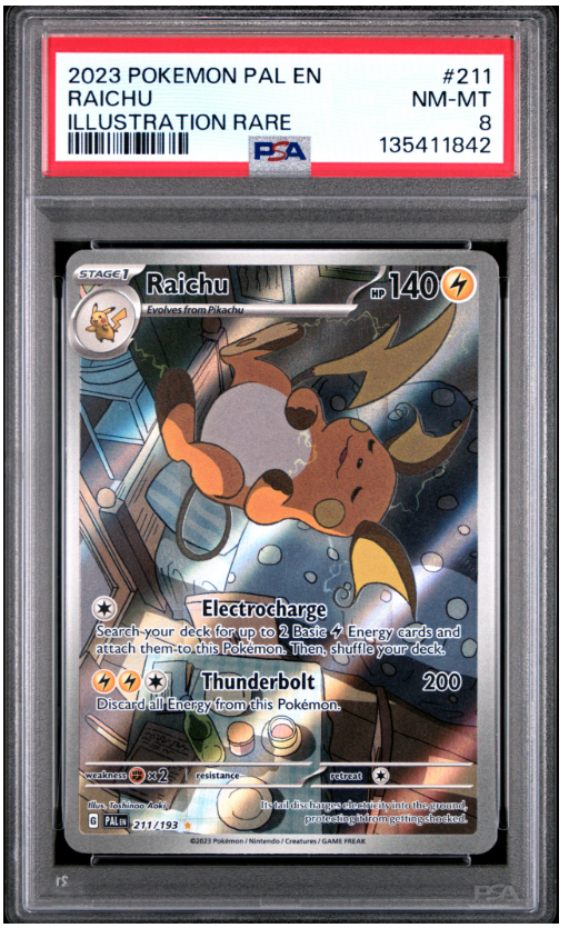 2023 POKEMON PAL EN-PALDEA EVOLVED #211 RAICHU ILLUSTRATION RARE
