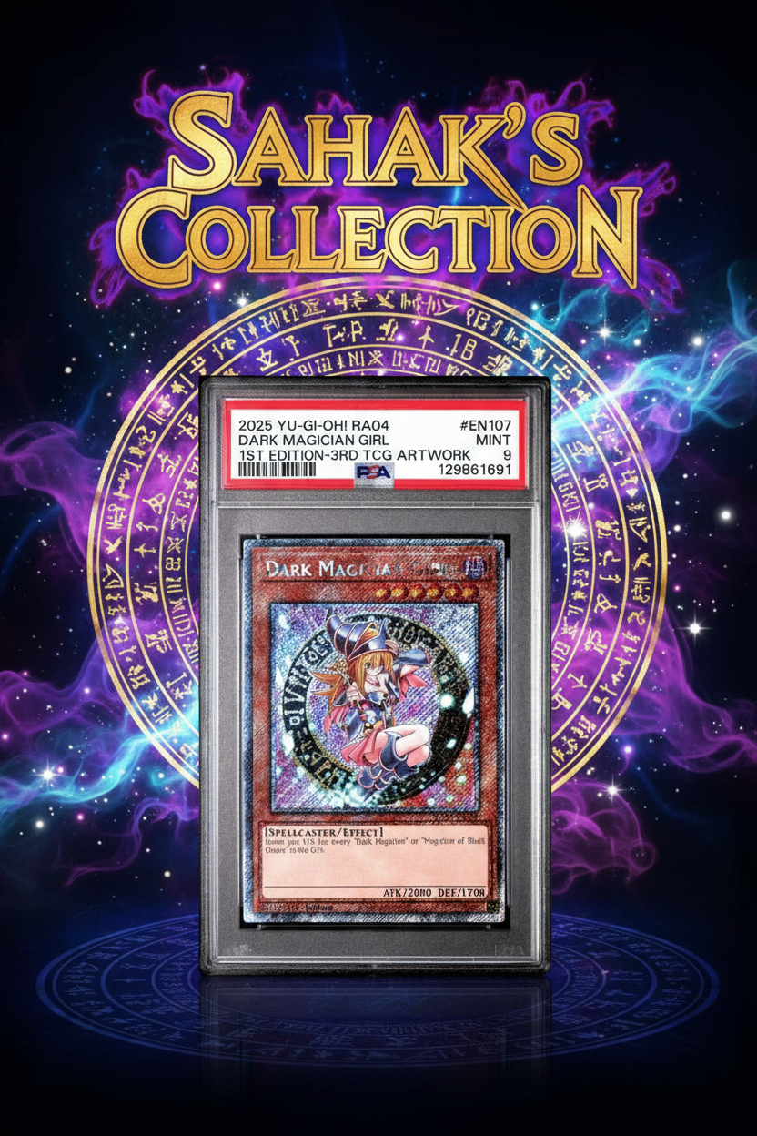 2025 DARK MAGICIAN GIRL First Edition 3rd TCG Artwork PSA 9