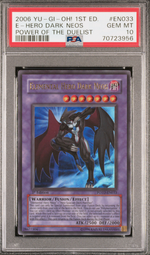 PSA 10 Yugioh 1st Ed E-Hero Dark Neos Power of The Duelist