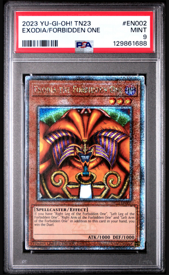 2023 Yu-Gi-Oh! Exodia The Forbidden One TN23 PSA 9