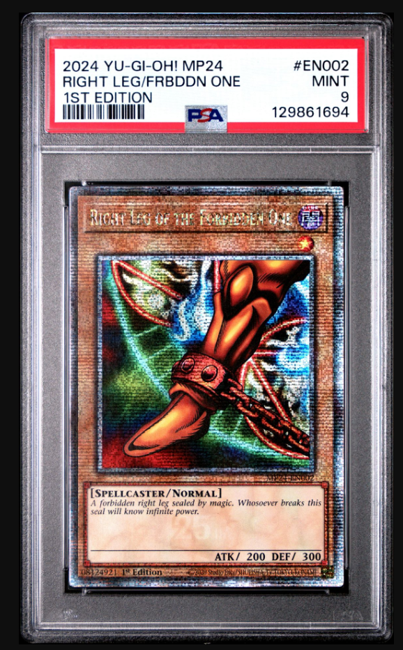 2023 YU-GI-OH! TN23-25TH ANNIVERSARY TIN: DUELING HEROES EN002 EXODIA THE FORBIDDEN ONE PSA 9