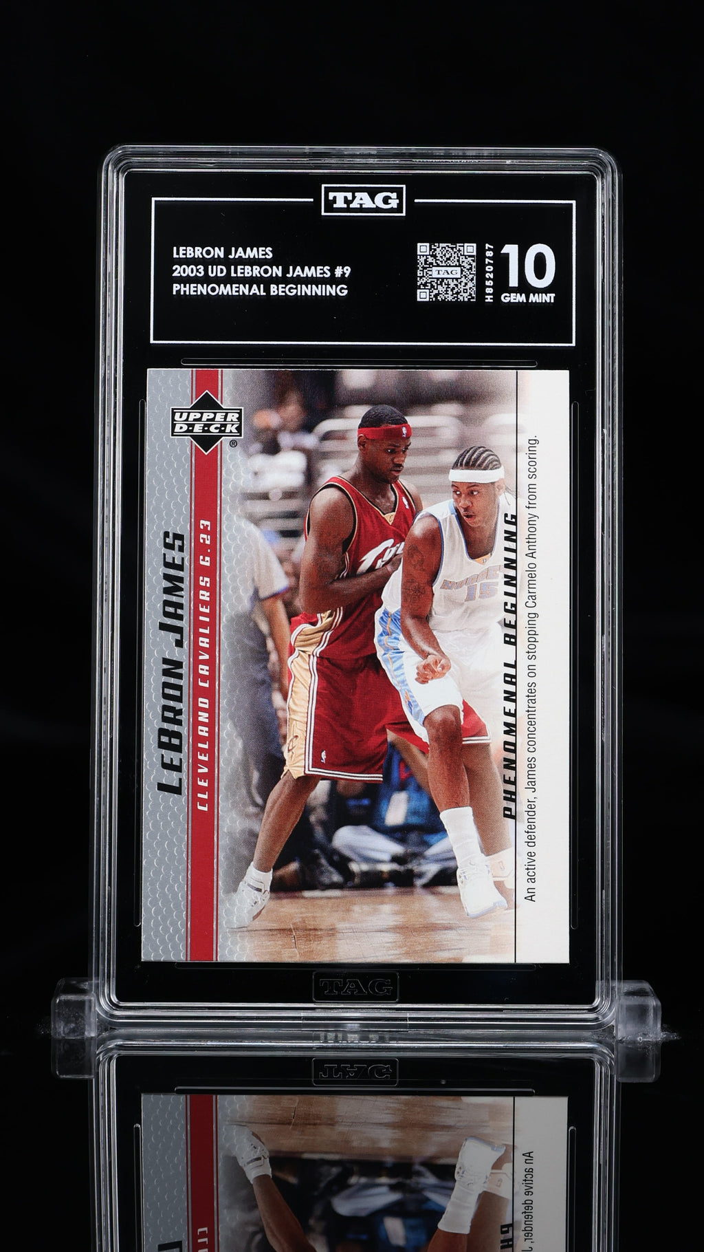 Lebron James Upper Deck Phenomenal Beginning TAG 10 #9