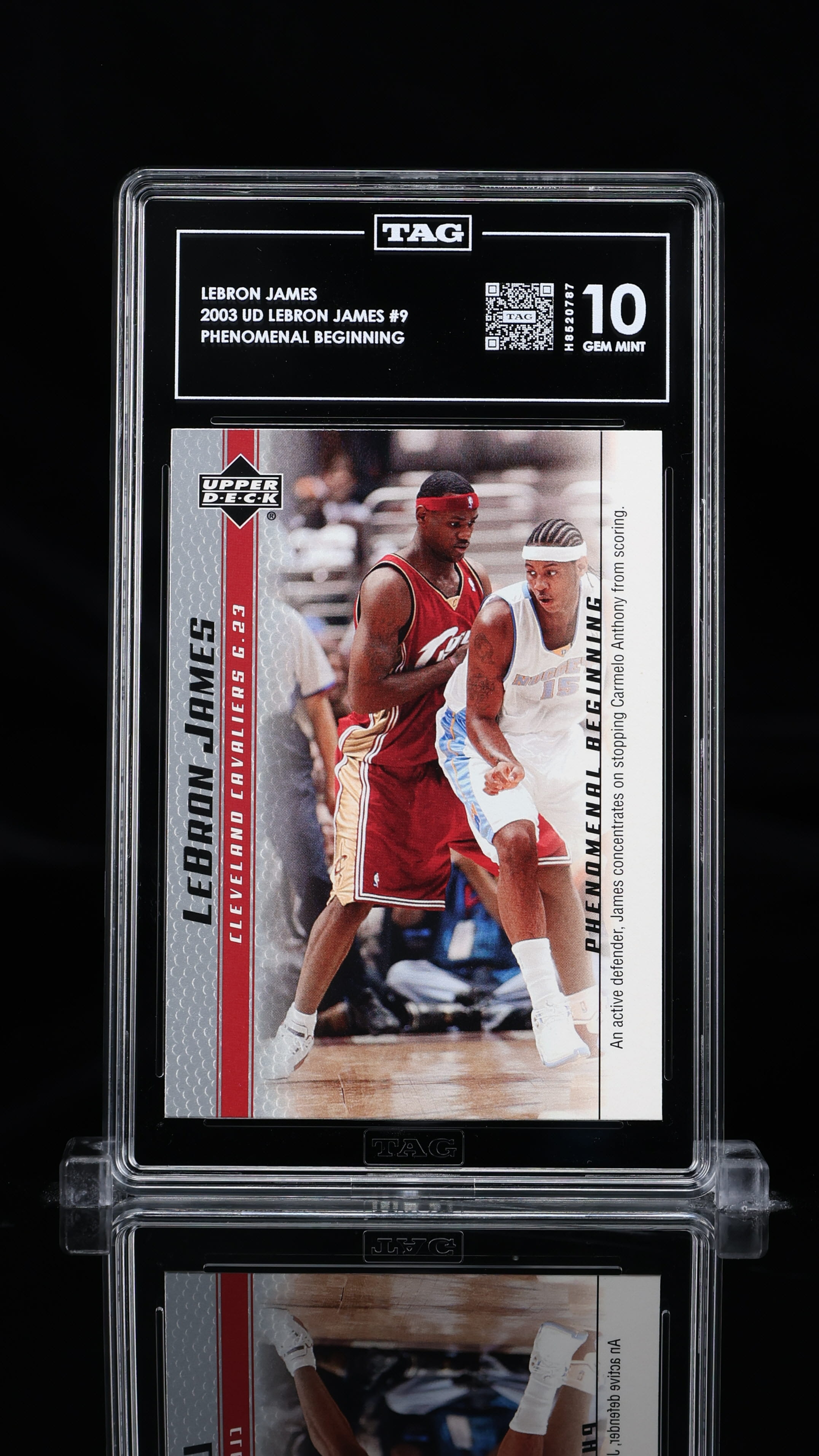 Lebron James Upper Deck Phenomenal Beginning TAG 10 #9