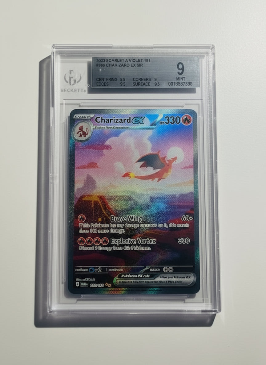 Beckett 9 - Charizard Ex Special Illustration Rare Pokemon Mew En-151 199