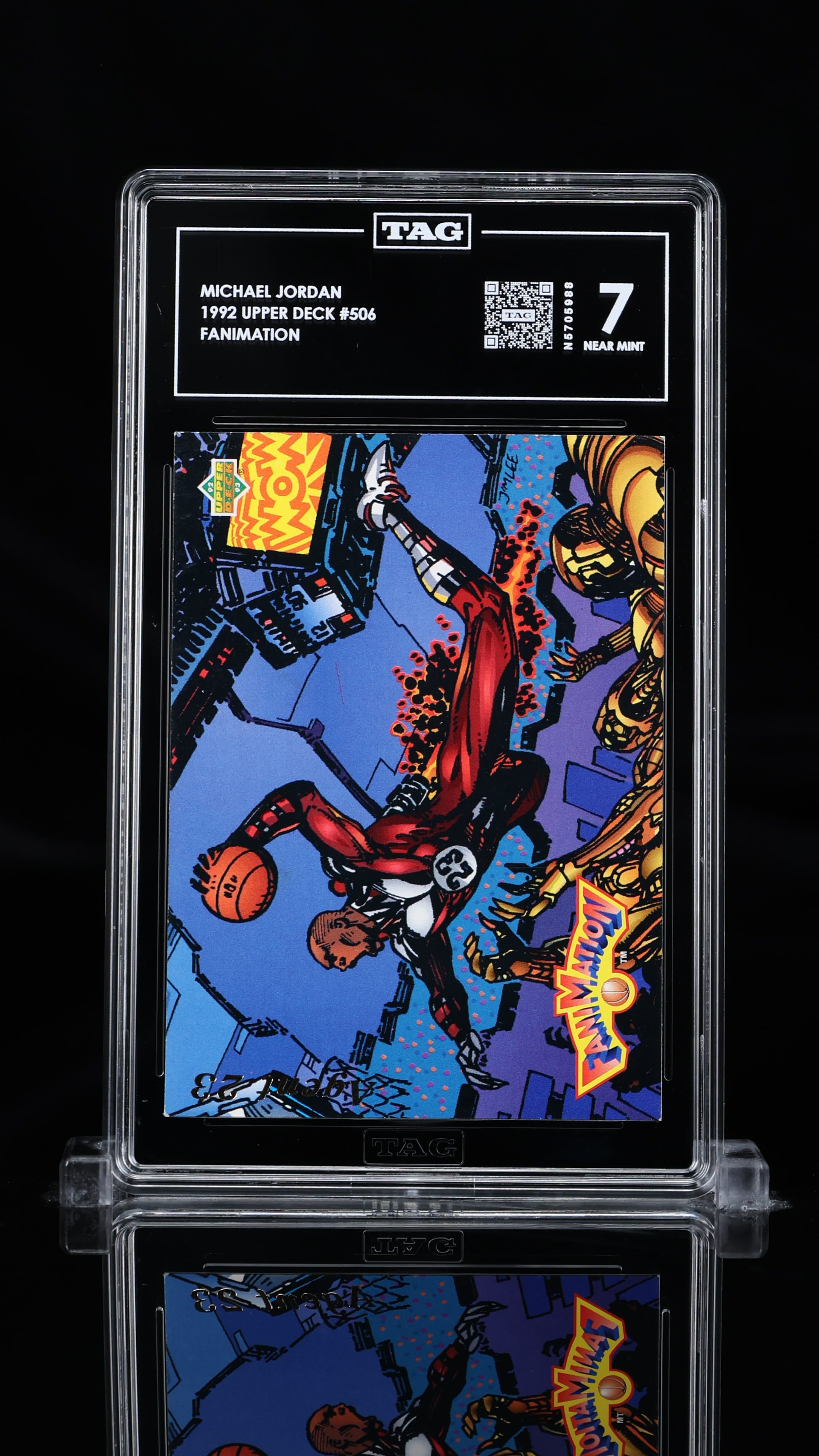 1992 Upper Deck Michael Jordan Fanimation #506 – TAG Grading 7 (Near Mint)