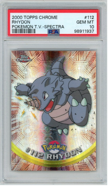 2000 Topps Chrome Rhydon Pokemon PSA 10