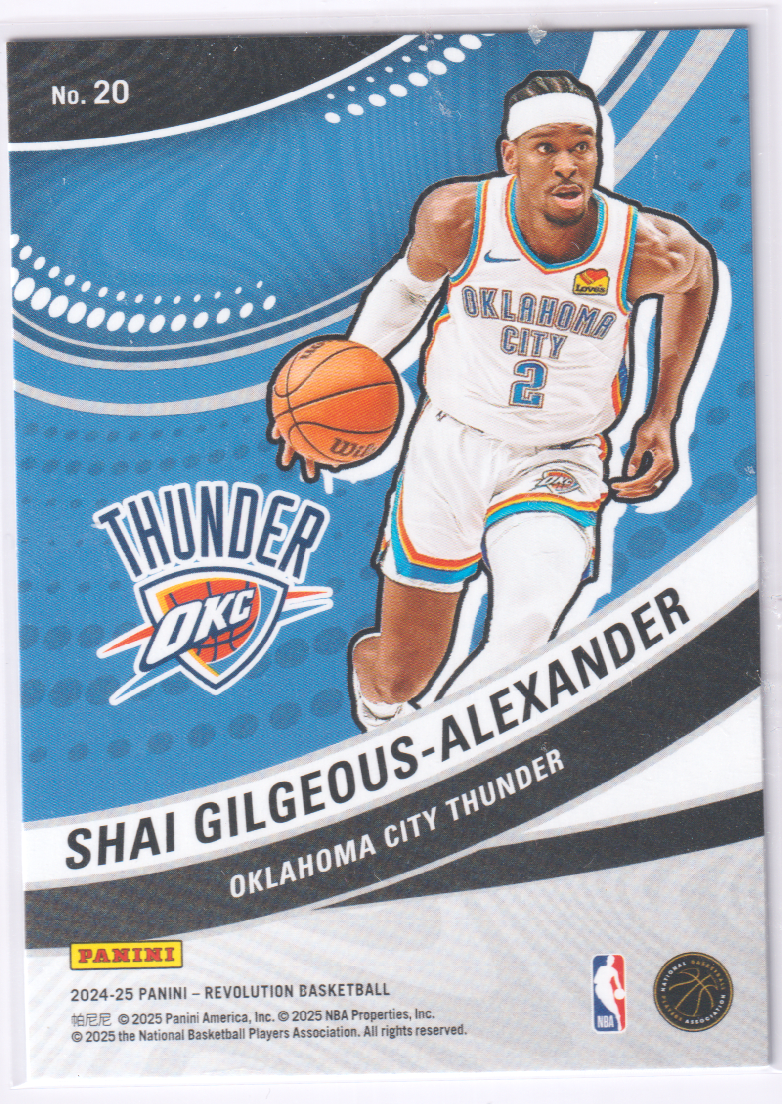 Shai Gilgeous-Alexander Panini Front