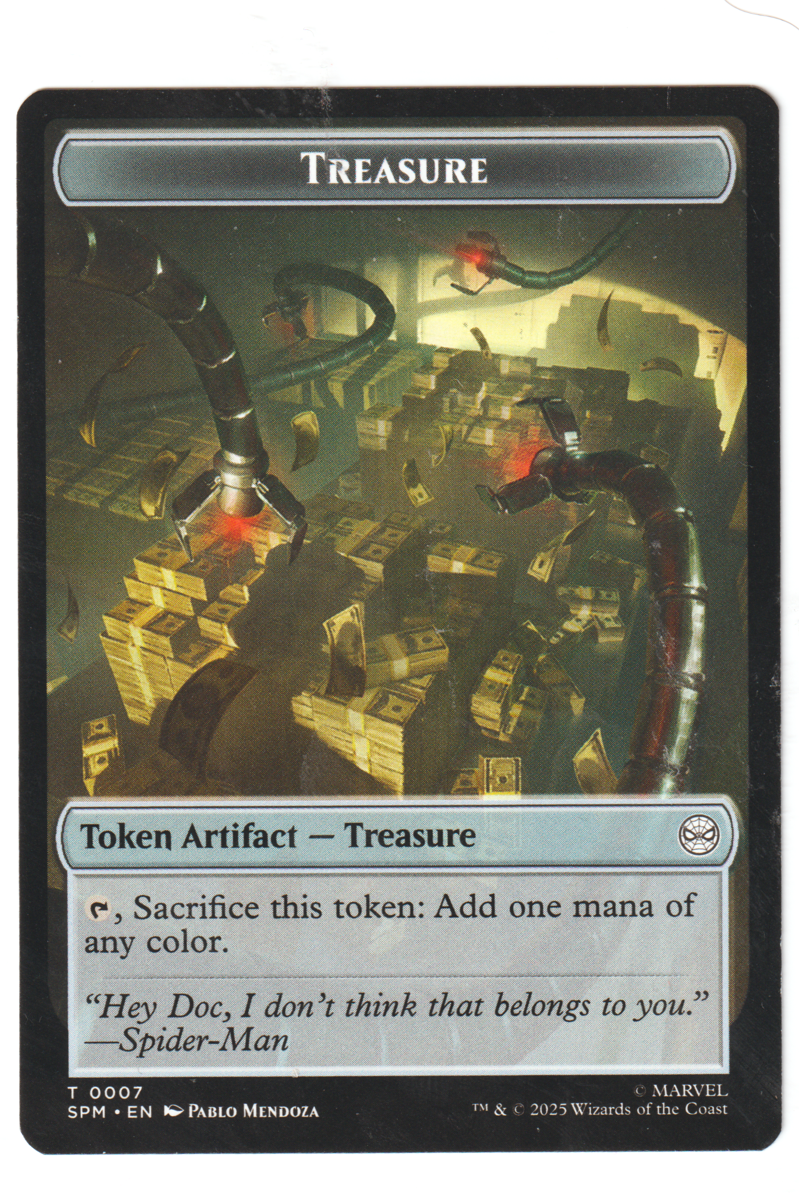 Treasure \\ Human Citizen Token-MTG Magic the Gathering Spiderman