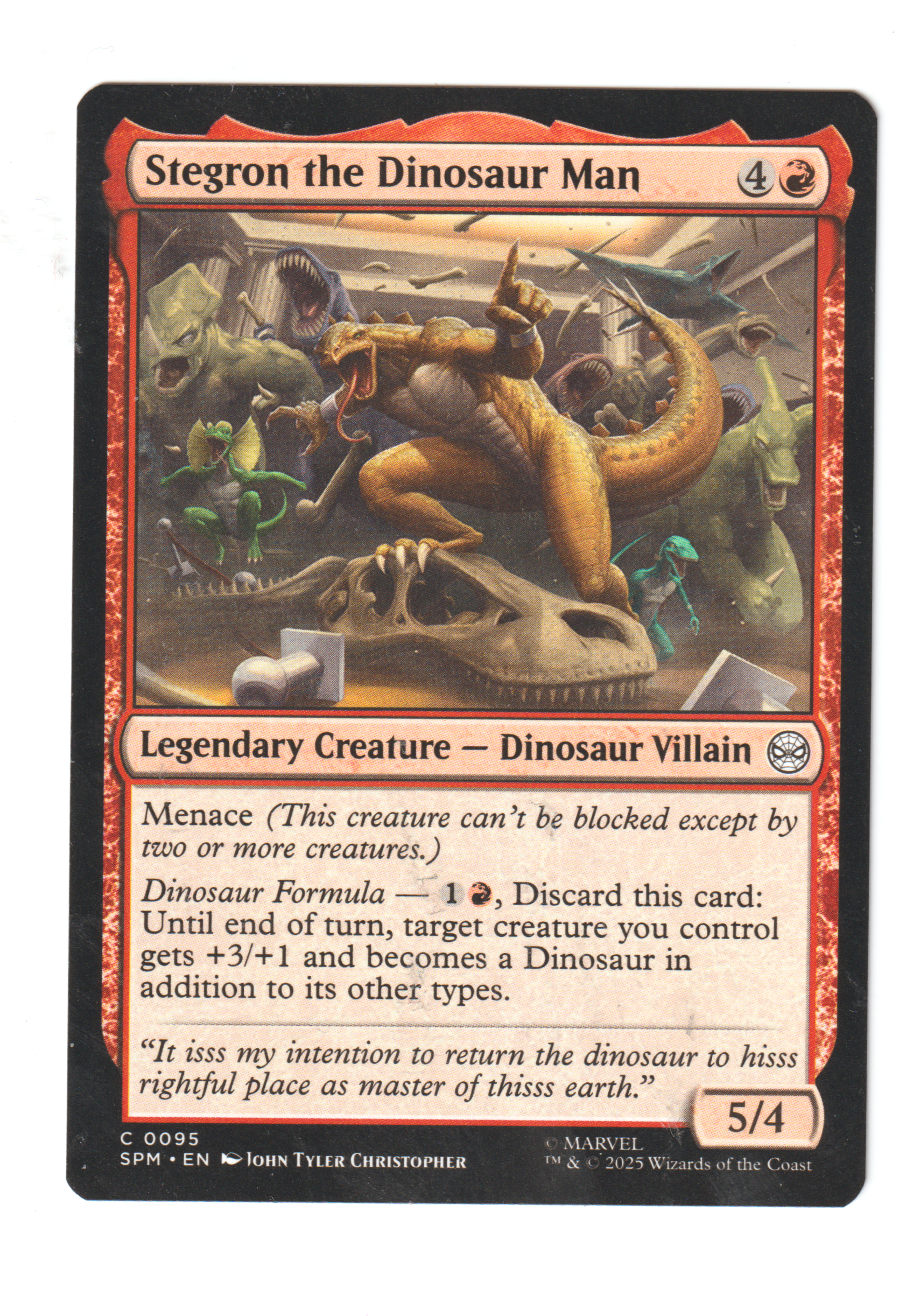 Stergron The Dinosaur Man Magic The Gathering