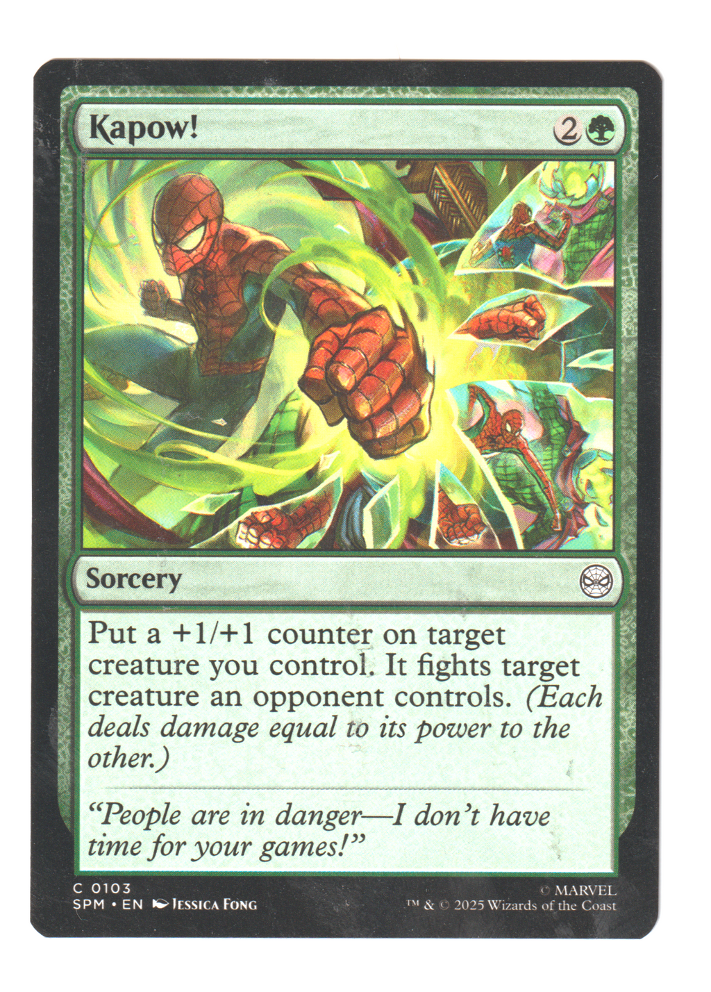 Kapow! Spiderman Magic The Gathering