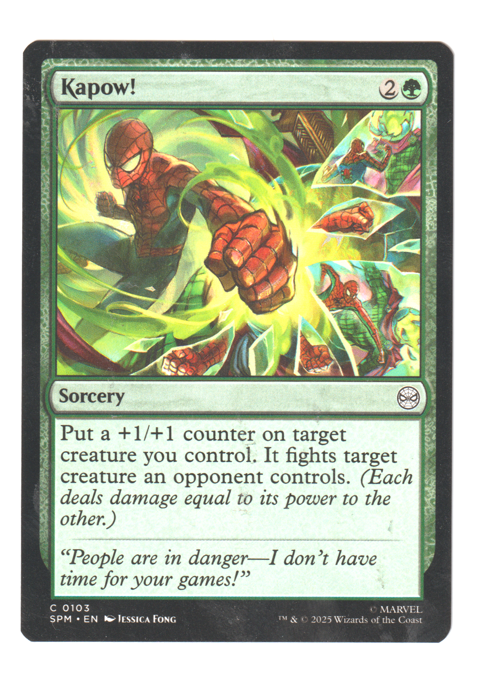 Kapow! Spiderman Magic The Gathering
