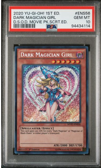 2020 Yu-Gi-Oh! 1st ED. Dark Magician Girl D.S.O.D Movie PK.SCRT.ED.